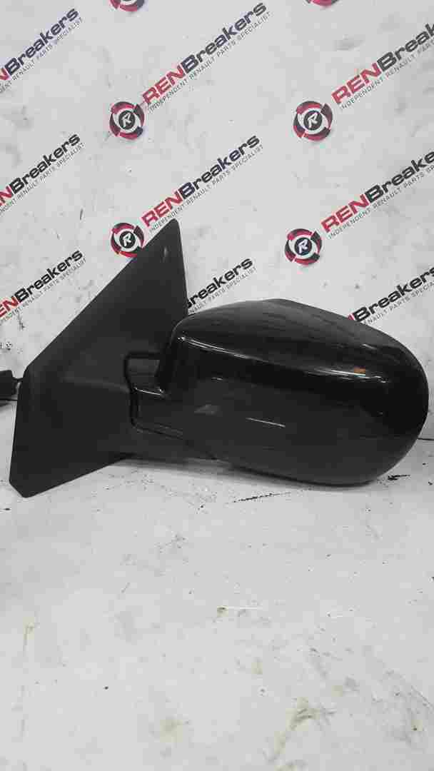 Renault Clio MK3 2009-2012 Passenger Ns NSF Wing Mirror Black 676