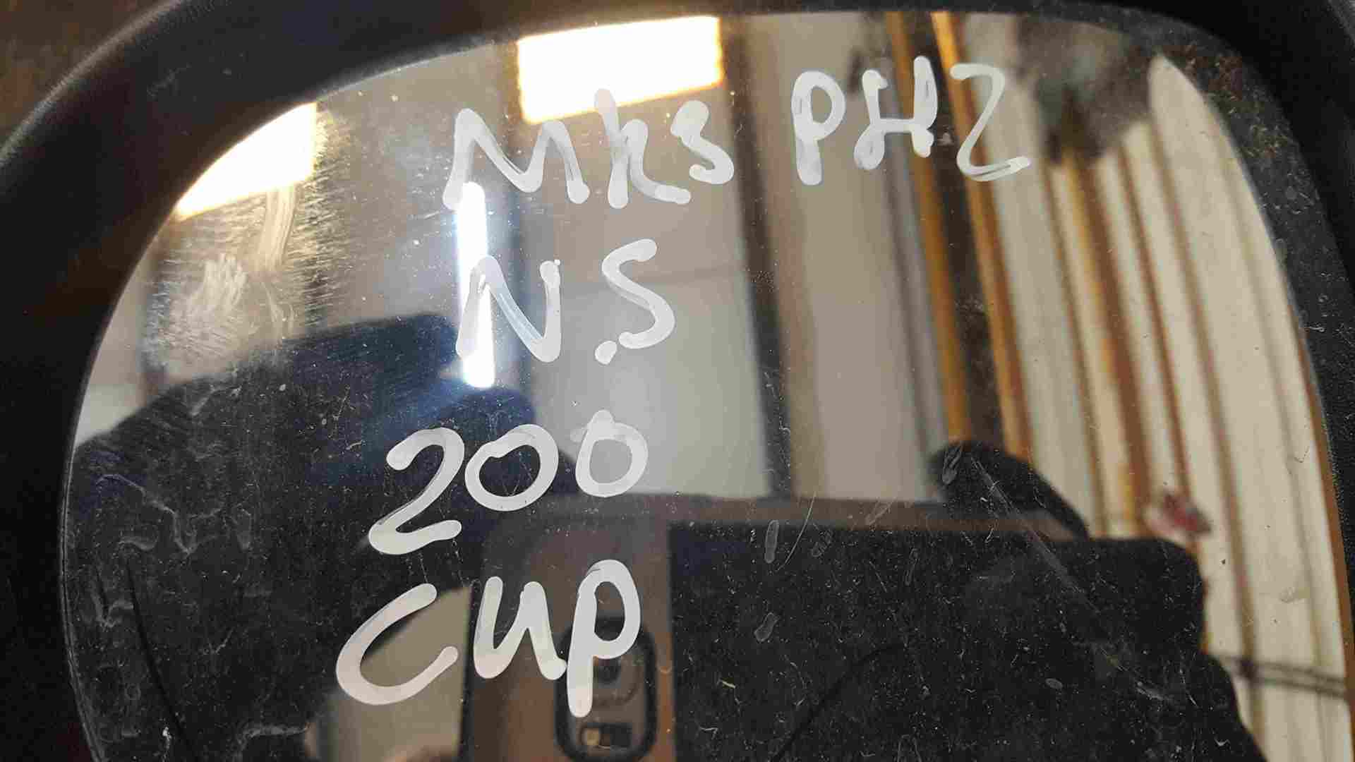 Thumb 2 Renault Clio MK3 2009-2012 Passenger NS Wing Mirror Plain Black Manual
