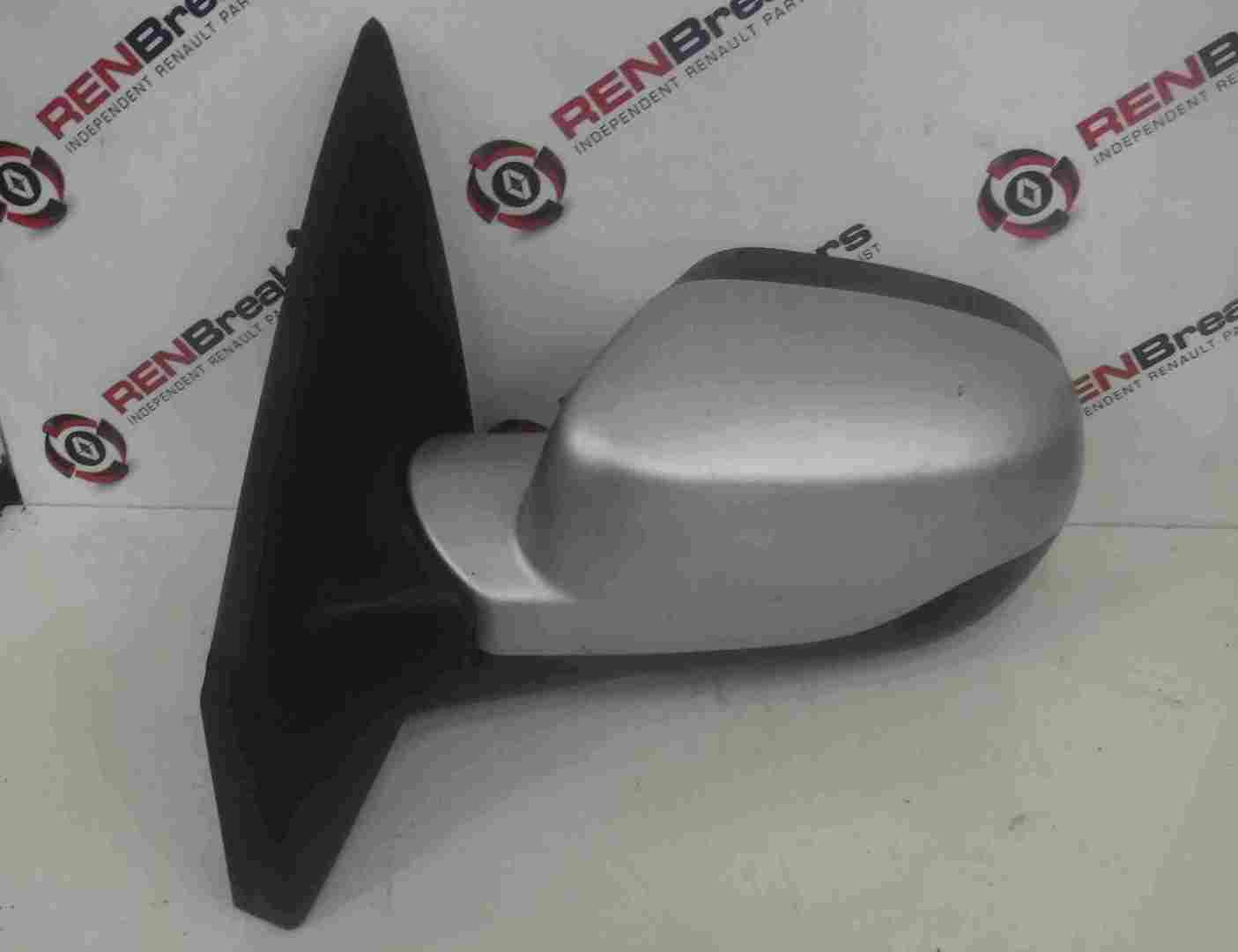 Renault Clio MK3 2009-2012 Passenger NS Wing Mirror Silver FACELIFT Manual