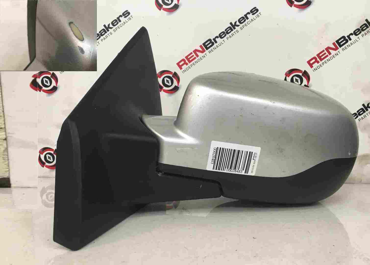 Renault Clio MK3 2009-2012 Passenger NS Wing Mirror Silver TED69