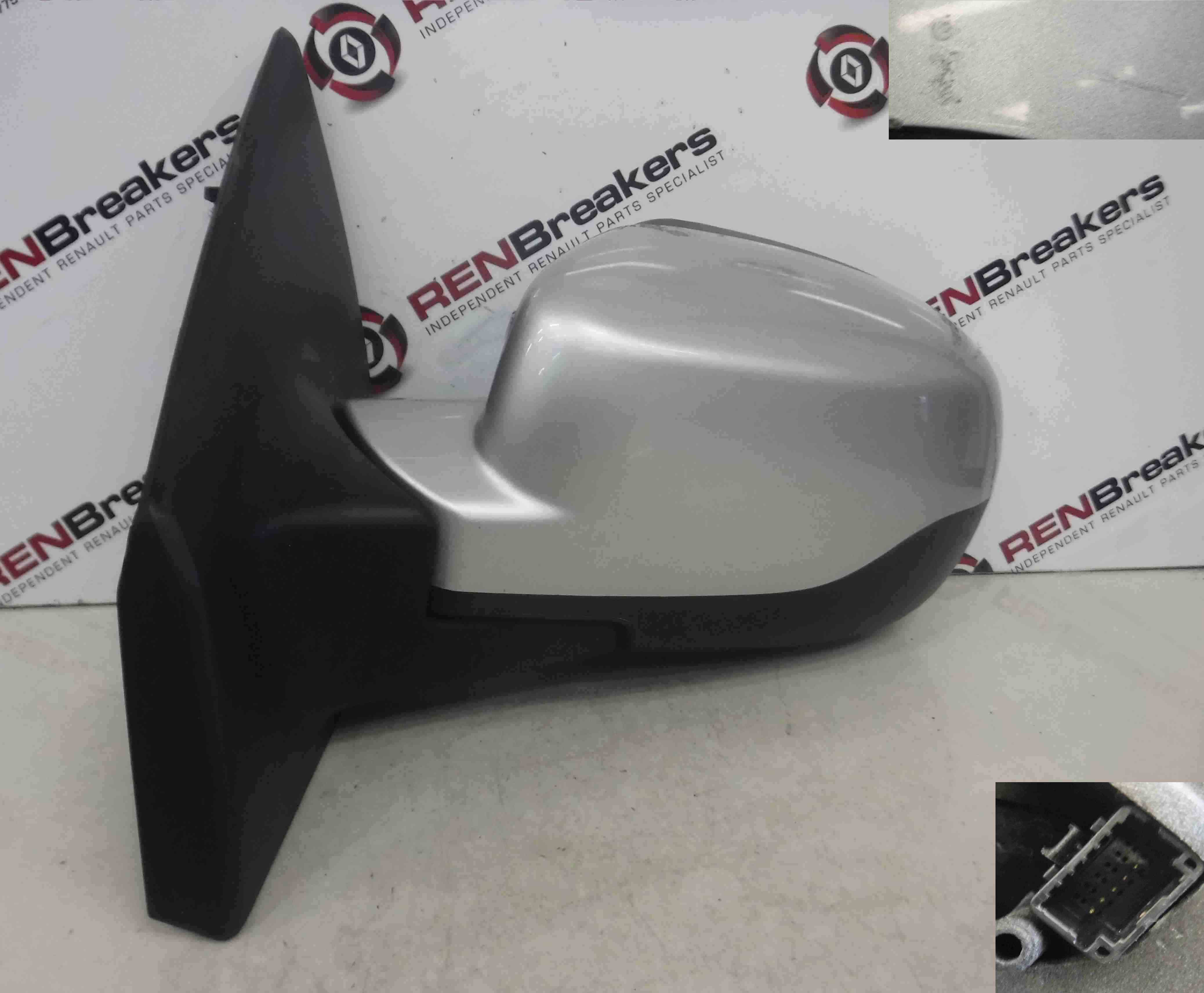 Renault Clio MK3 2009-2012 Passenger NS Wing Mirror Silver TED69