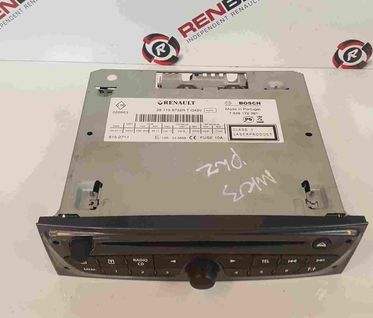 Thumb 5 Renault Clio MK3 2009-2012 Radio Cd Player Unit Gloss + Code 281159732R