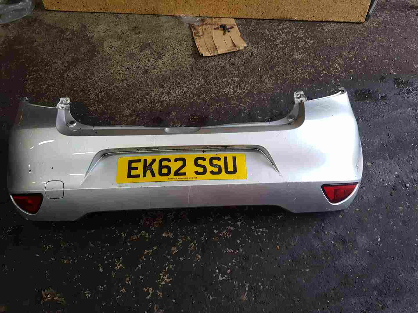 Renault Clio MK3 2009-2012 Rear Bumper Silver Ted69 195