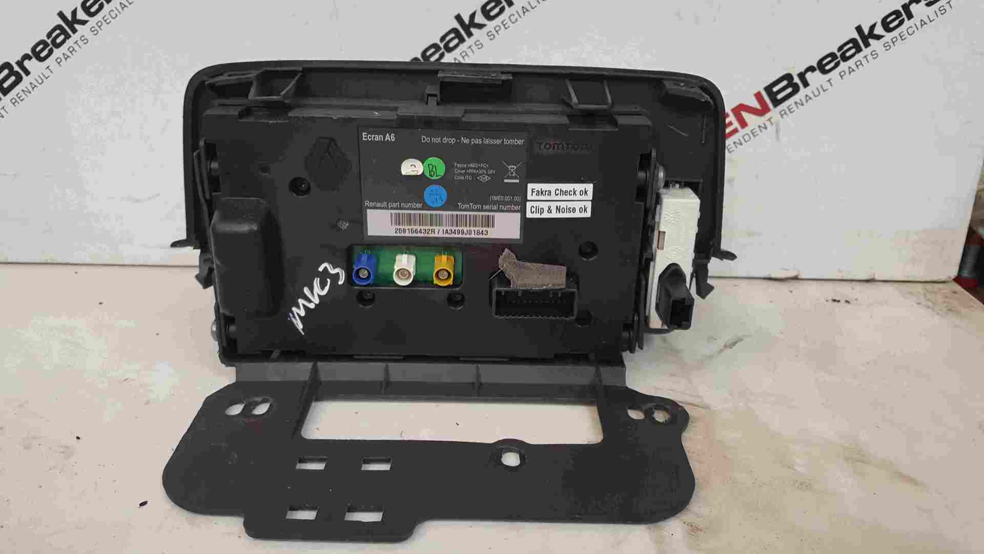Thumb 3 Renault Clio MK3 2009-2012 Sat Nav Navigation Display 259156432R