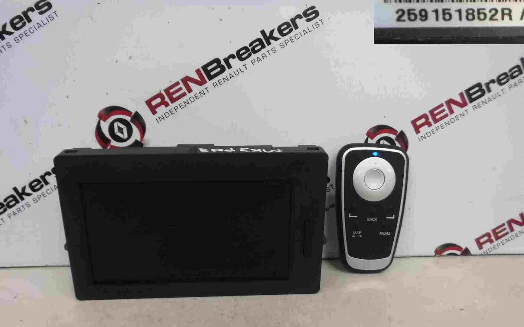 Renault Clio MK3 2009-2012 Tom Tom Sat Nav Navigation Screen Display Control