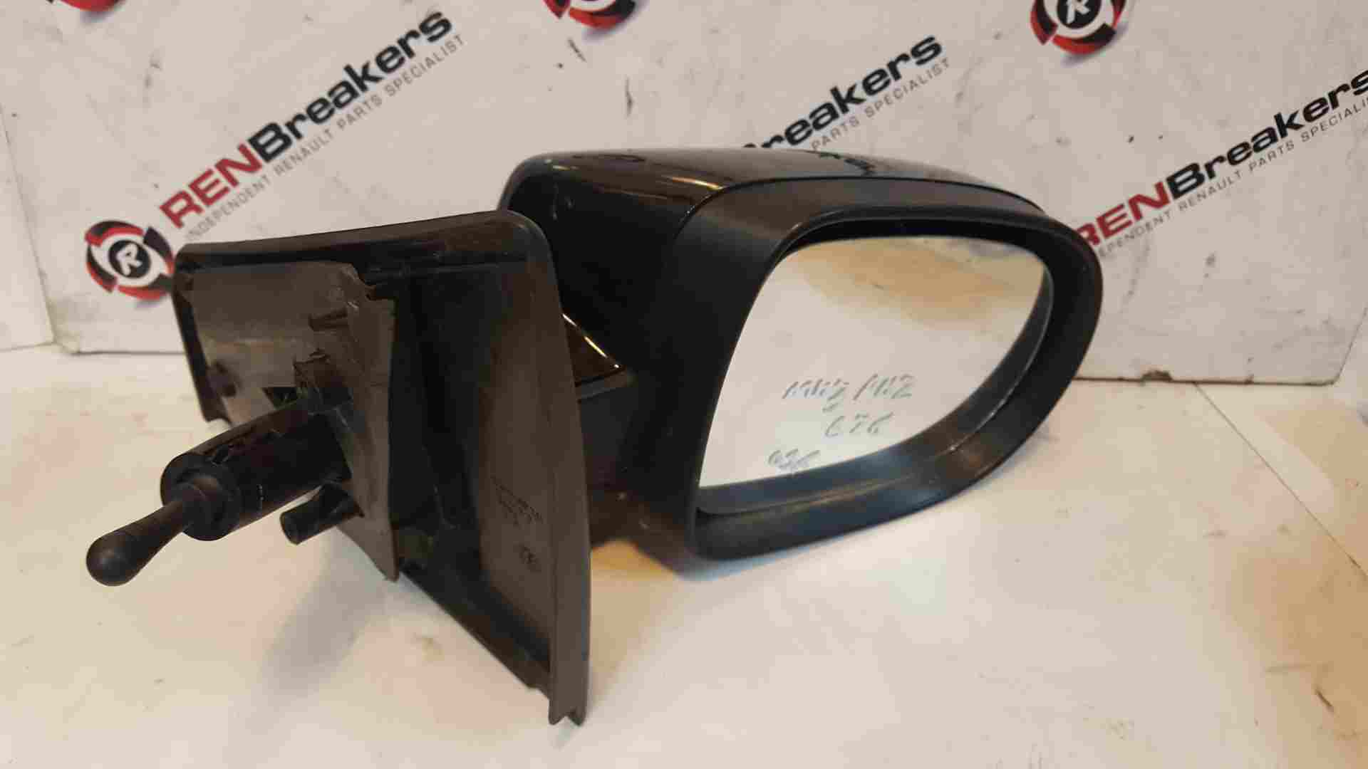 Thumb 4 Renault Clio MK3 Ph2 Facelift 2009-2012 Drivers Os Wing Mirror Black 676 Manual