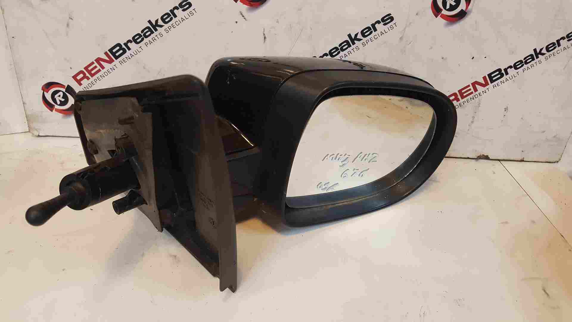 Thumb 3 Renault Clio MK3 Ph2 Facelift 2009-2012 Drivers Os Wing Mirror Black 676 Manual