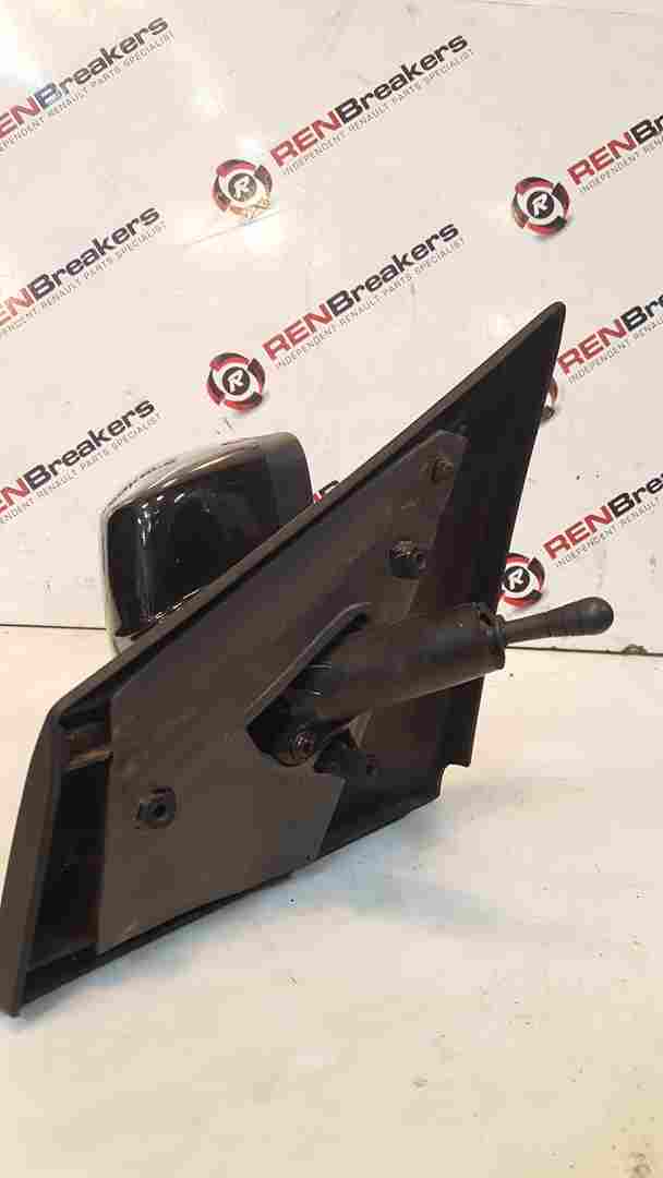 Renault Clio MK3 Ph2 Facelift 2009-2012 Drivers Os Wing Mirror Black 676 Manual