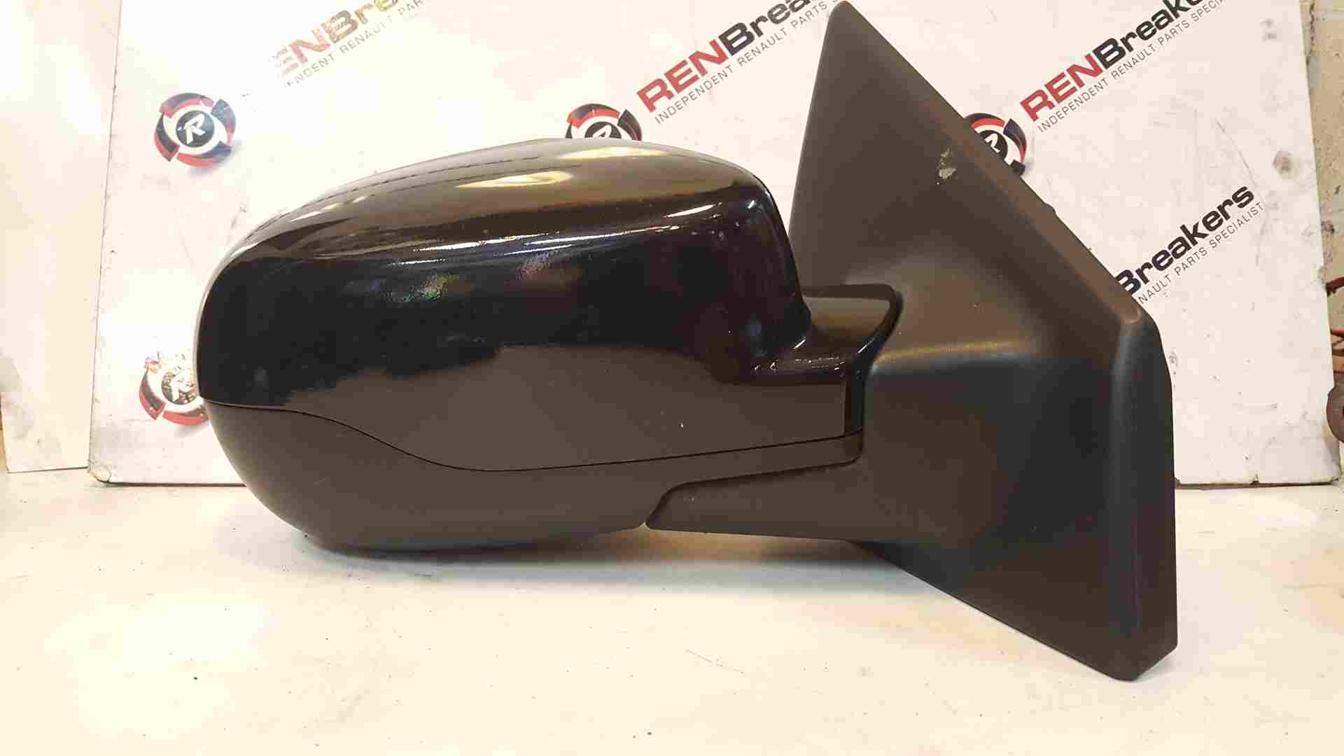 Thumb 8 Renault Clio MK3 Ph2 Facelift 2009-2012 Drivers Os Wing Mirror Black 676 Manual