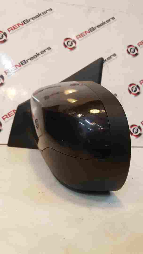 Renault Clio MK3 Ph2 2009-2012 Passenger Ns Wing Mirror Black 676 Manual