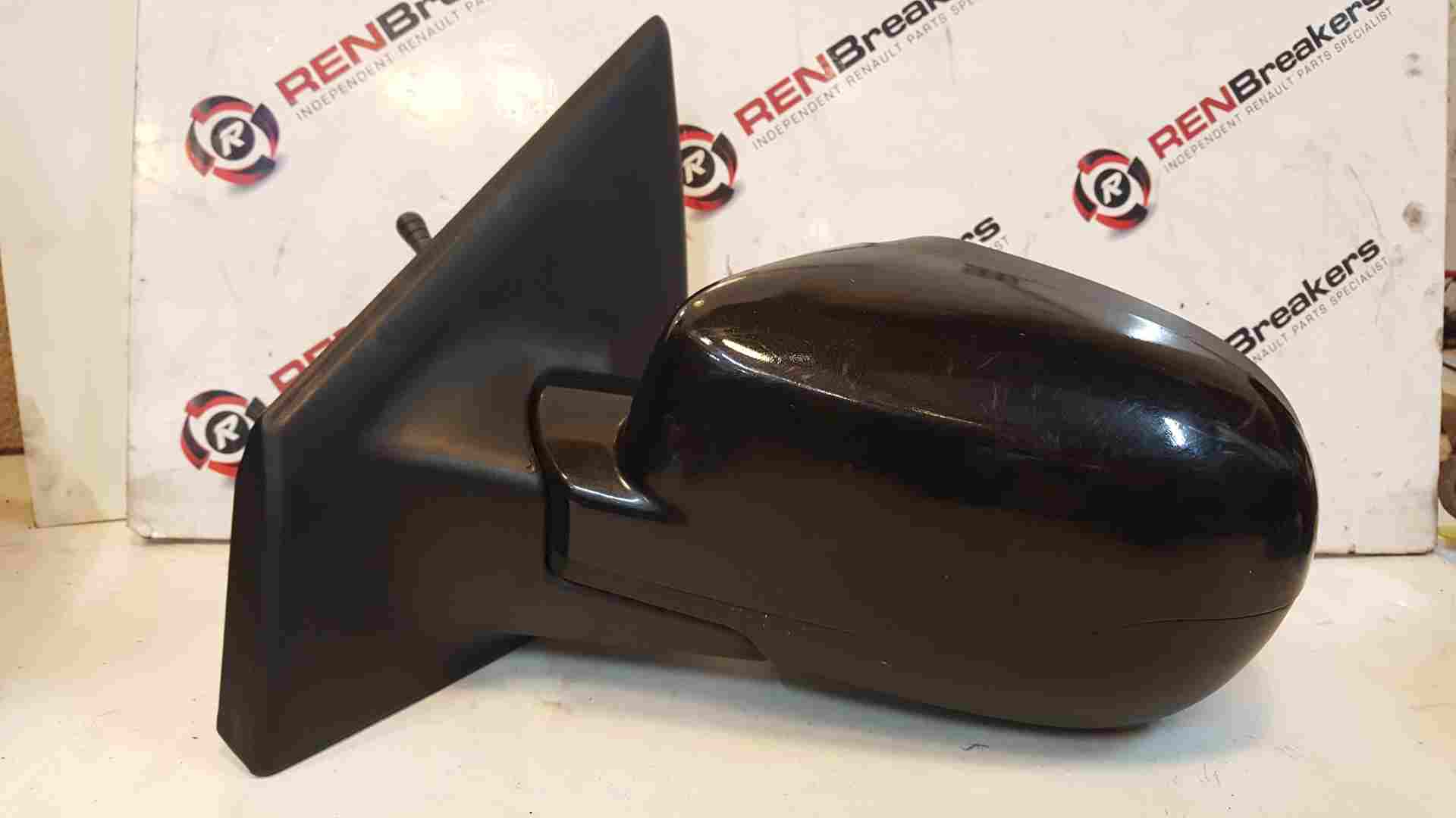Thumb 8 Renault Clio MK3 Ph2 2009-2012 Passenger Ns Wing Mirror Black 676 Manual
