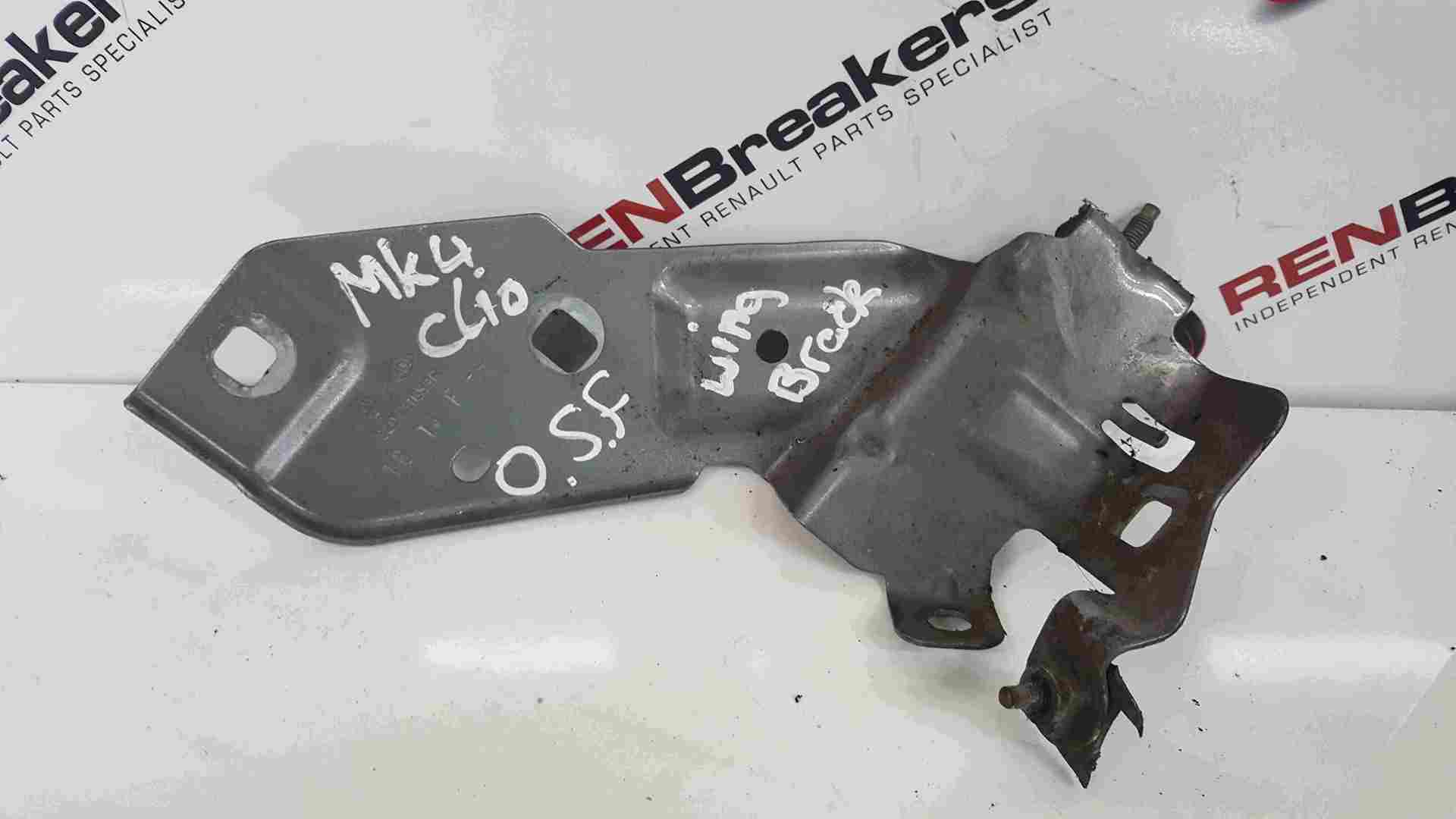 Thumb 3 Renault Clio MK4 2012-2017 Drivers OSF Front Headlight Wing Bracket White 369