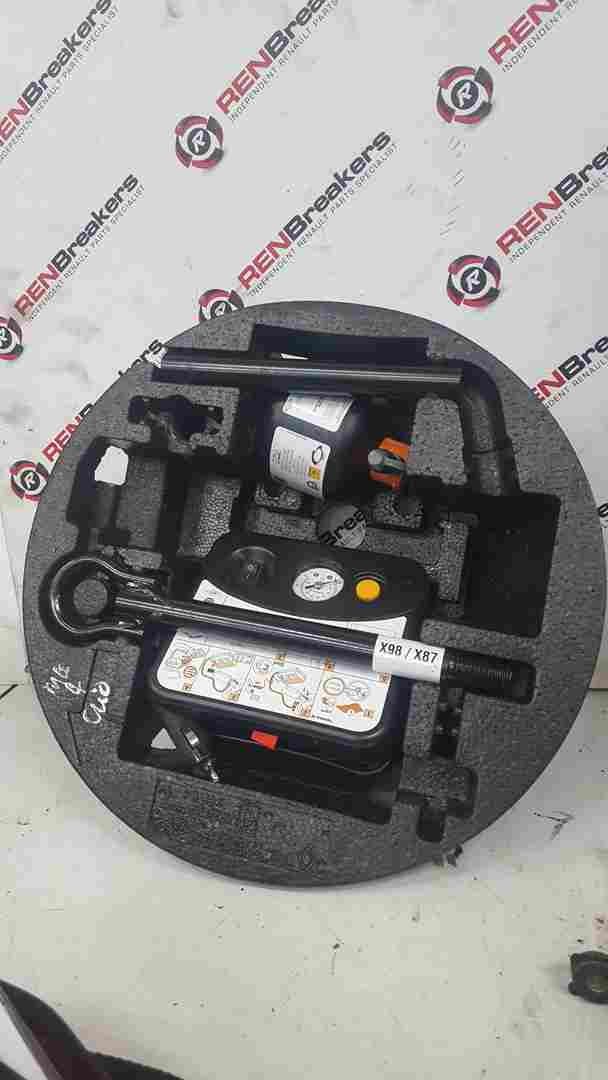 Thumb 4 Renault Clio MK4 2012-2021 Jack Foam Tyre Inflator SET No Jack tow eye