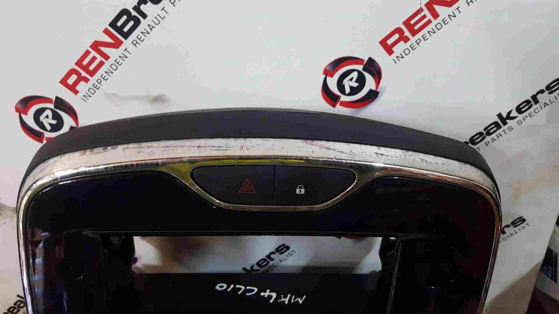 Thumb 7 Renault Clio MK4 2013-2019 Centre Vent Dashboard Heater Display Surround Chrome 