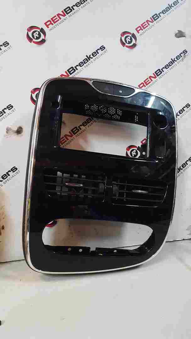 Renault Clio MK4 2013-2019 Centre Vent Dashboard Heater Display Surround Chrome 