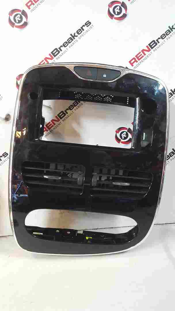 Thumb 8 Renault Clio MK4 2013-2019 Centre Vent Dashboard Heater Display Surround Chrome 