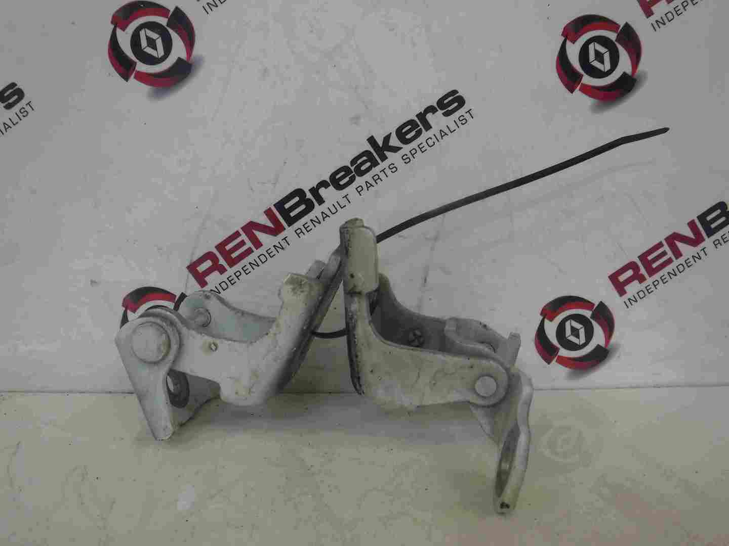 Renault Clio MK4 2013-2019 Drivers OSF Front Door Hinges White OV369 804000016r