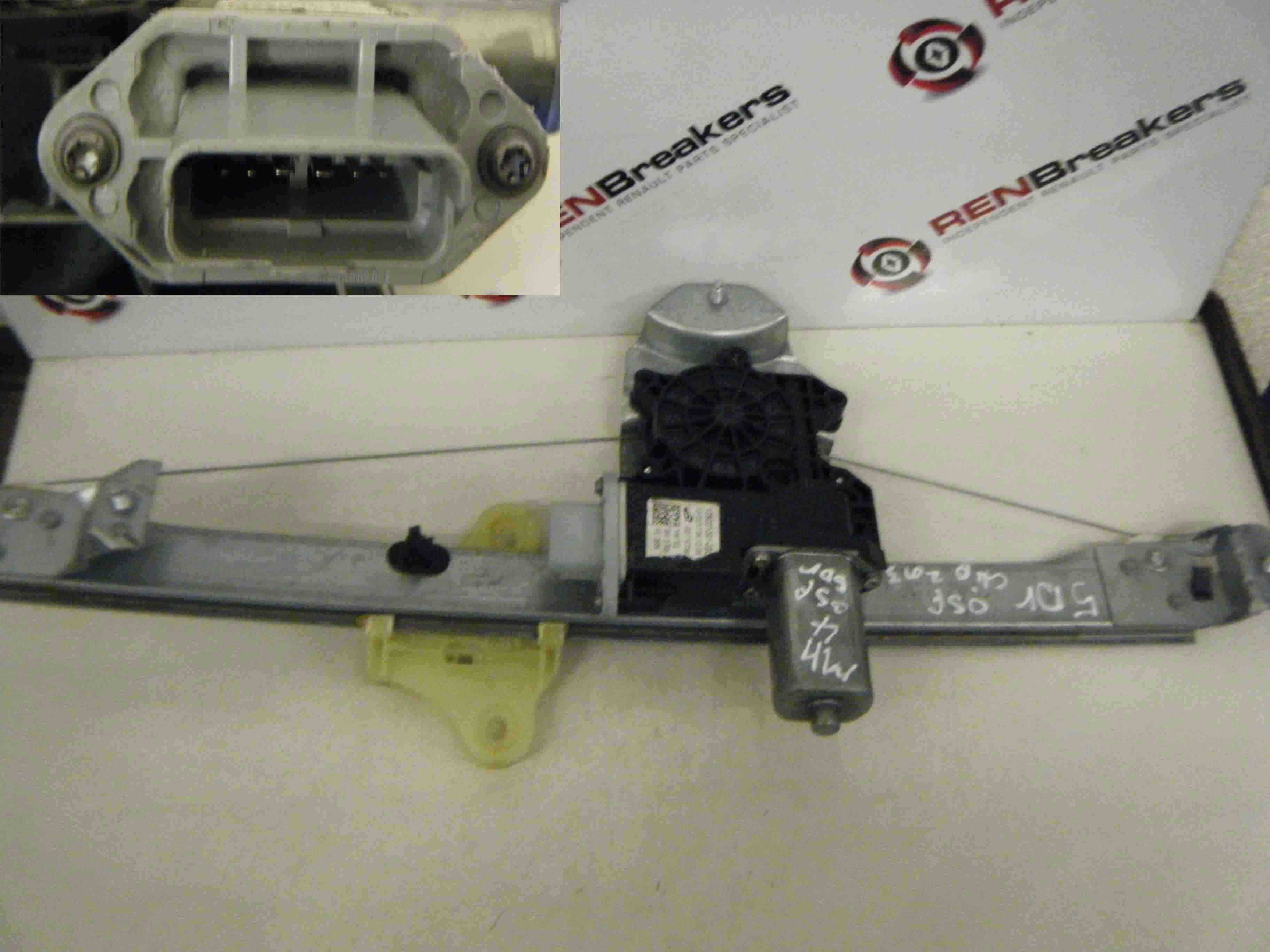 Renault Clio MK4 2013-2019 Drivers OSF Front Window Regulator Electric 6 pin
