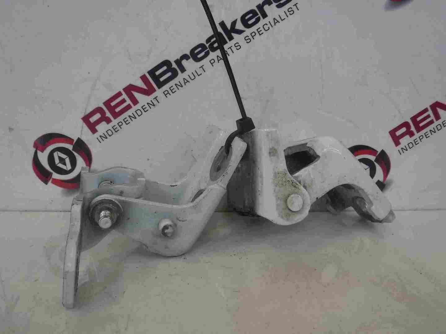 Renault Clio MK4 2013-2019 Drivers OSR Rear Door Hinges White OV369