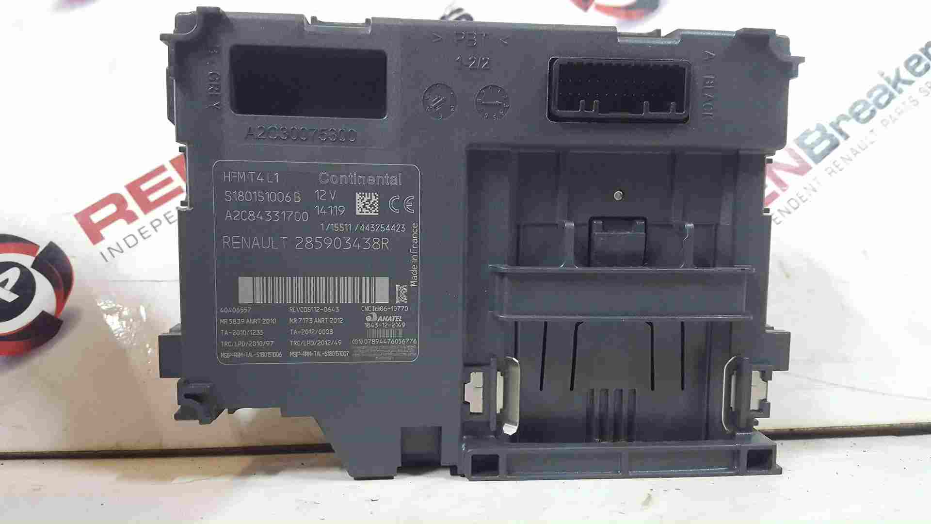 Thumb 3 Renault Clio MK4 2013-2019 Ignition KEY Card Reader 285903438R 285903438r