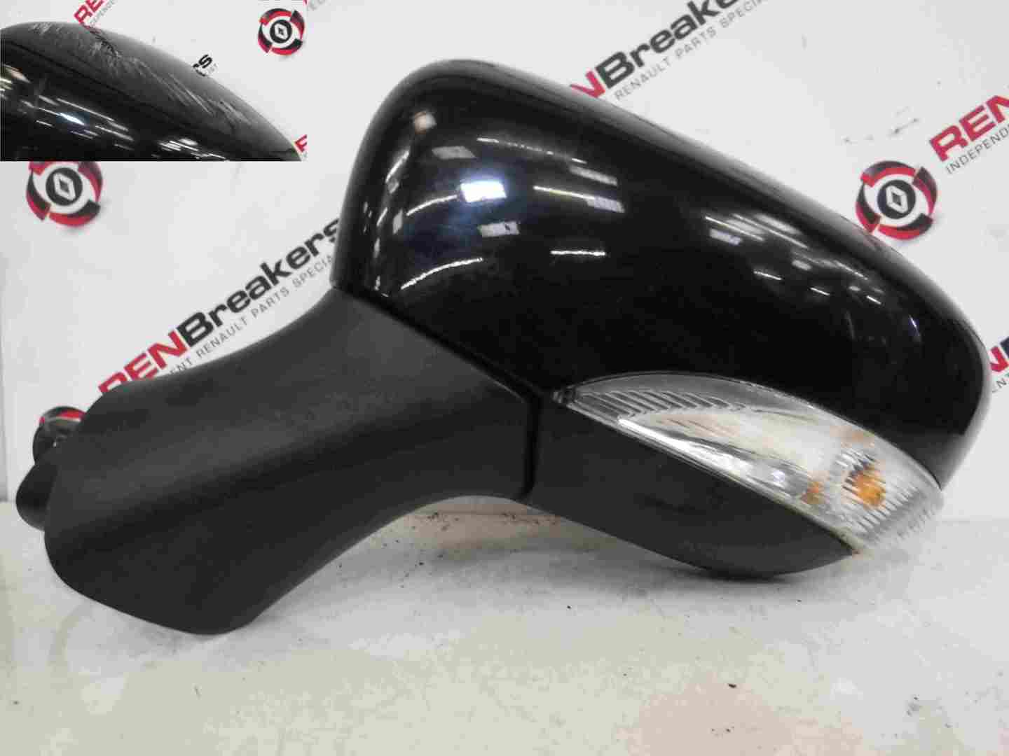 Renault Clio MK4 2013-2019 Passenger NS Wing Mirror Black 963026829R