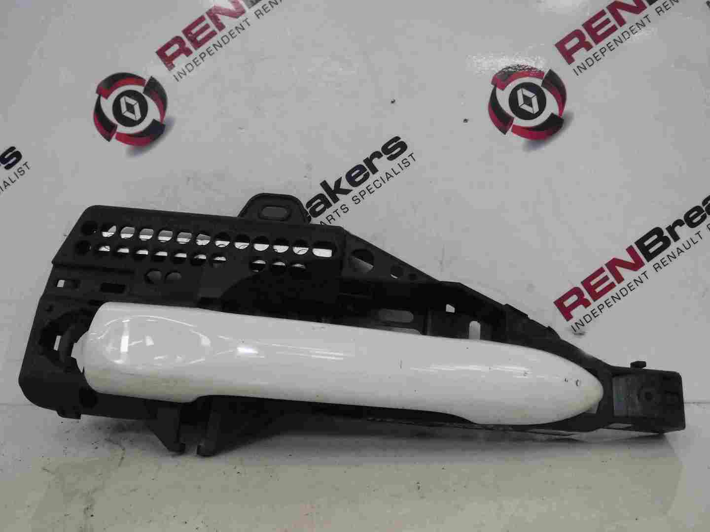 Renault Clio MK4 2013-2019 Passenger NSF Front Exterior Door Handle White OV369