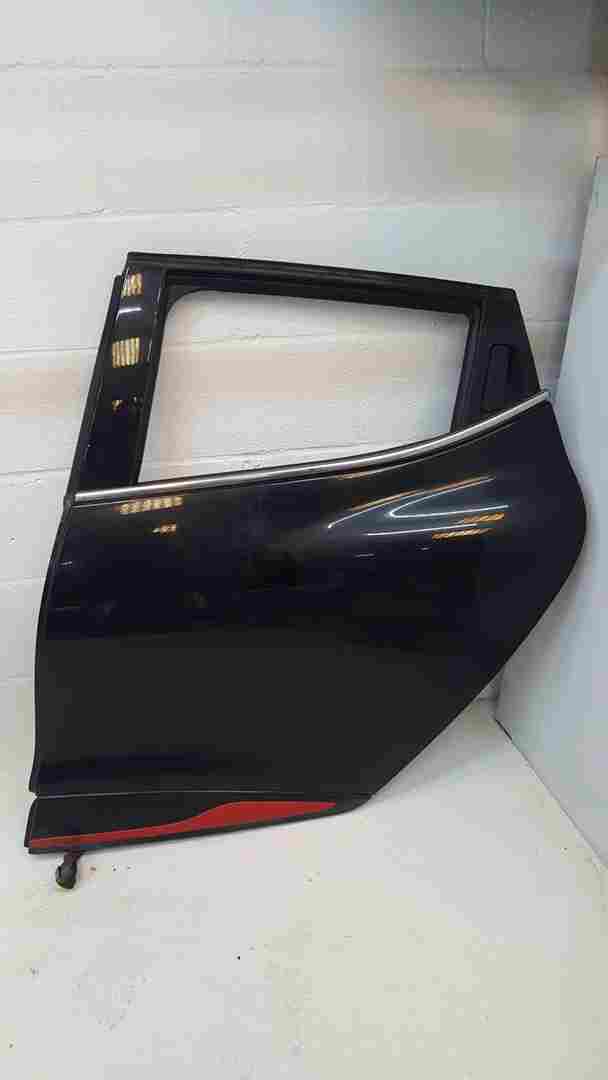 Renault Clio MK4 2013-2019 Passenger NSR Rear Door Black Tegne RED Trim 
