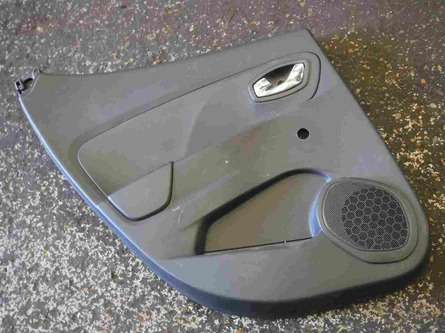 Renault Clio MK4 2013-2019 Passenger NSR Rear Door Card Plain Black