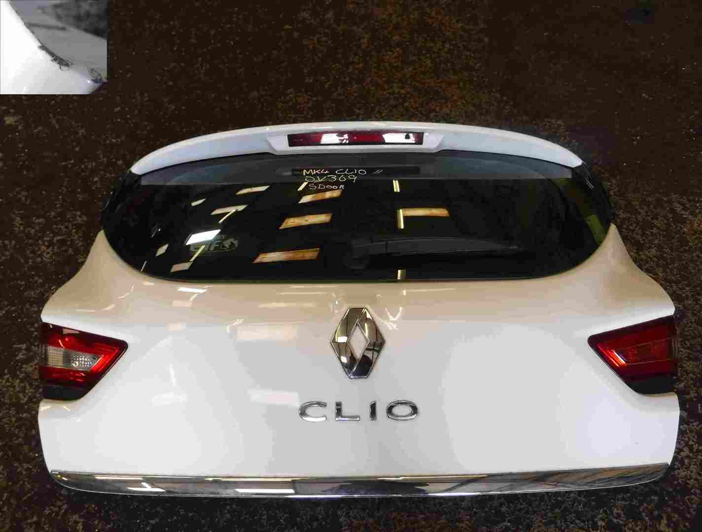 Renault Clio MK4 2013-2019 Rear Tailgate Boot White OV369