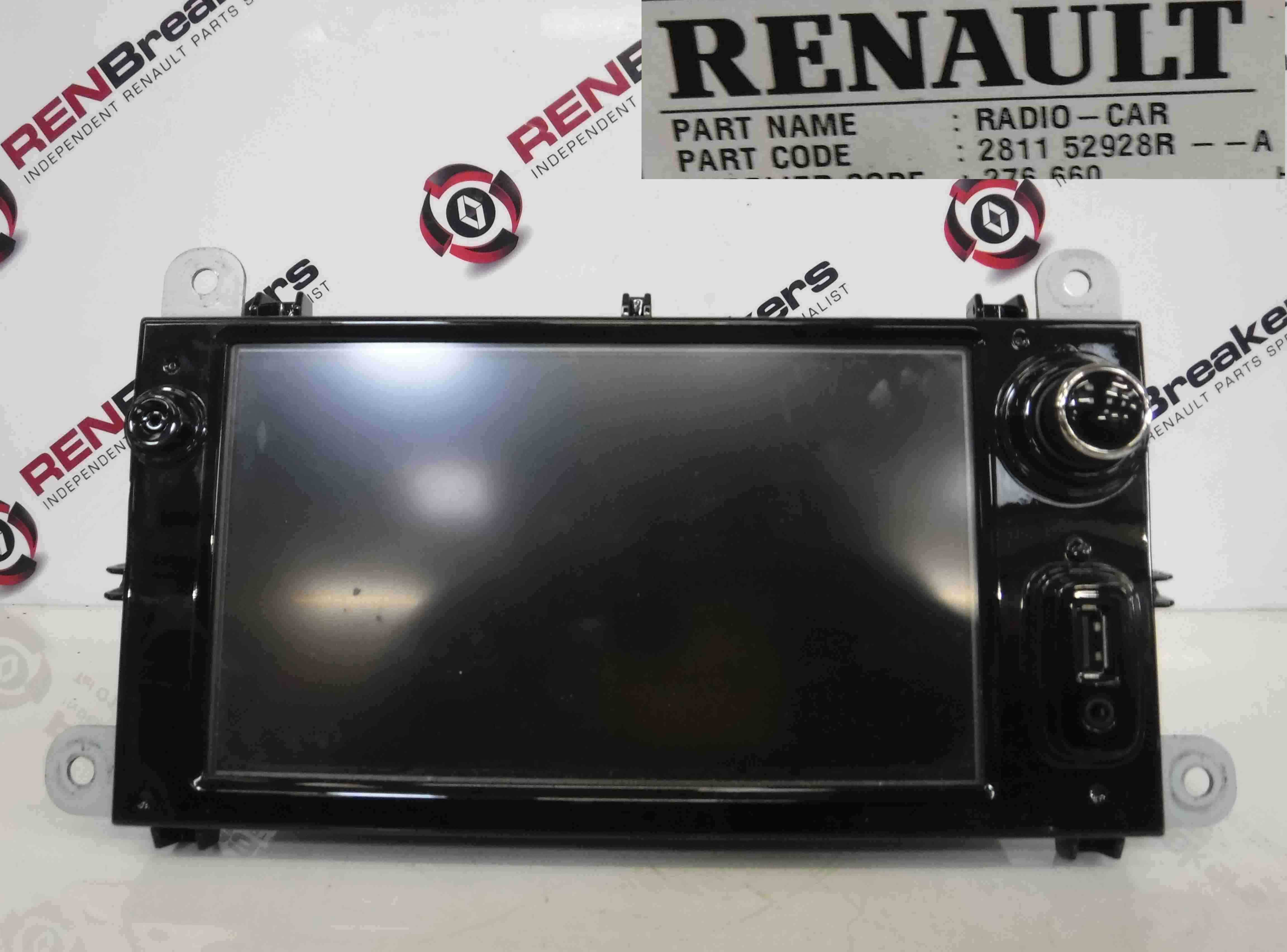 Renault Clio MK4 2013-2015 Sat Nav Radio Stereo AUX USB Screen Navigation