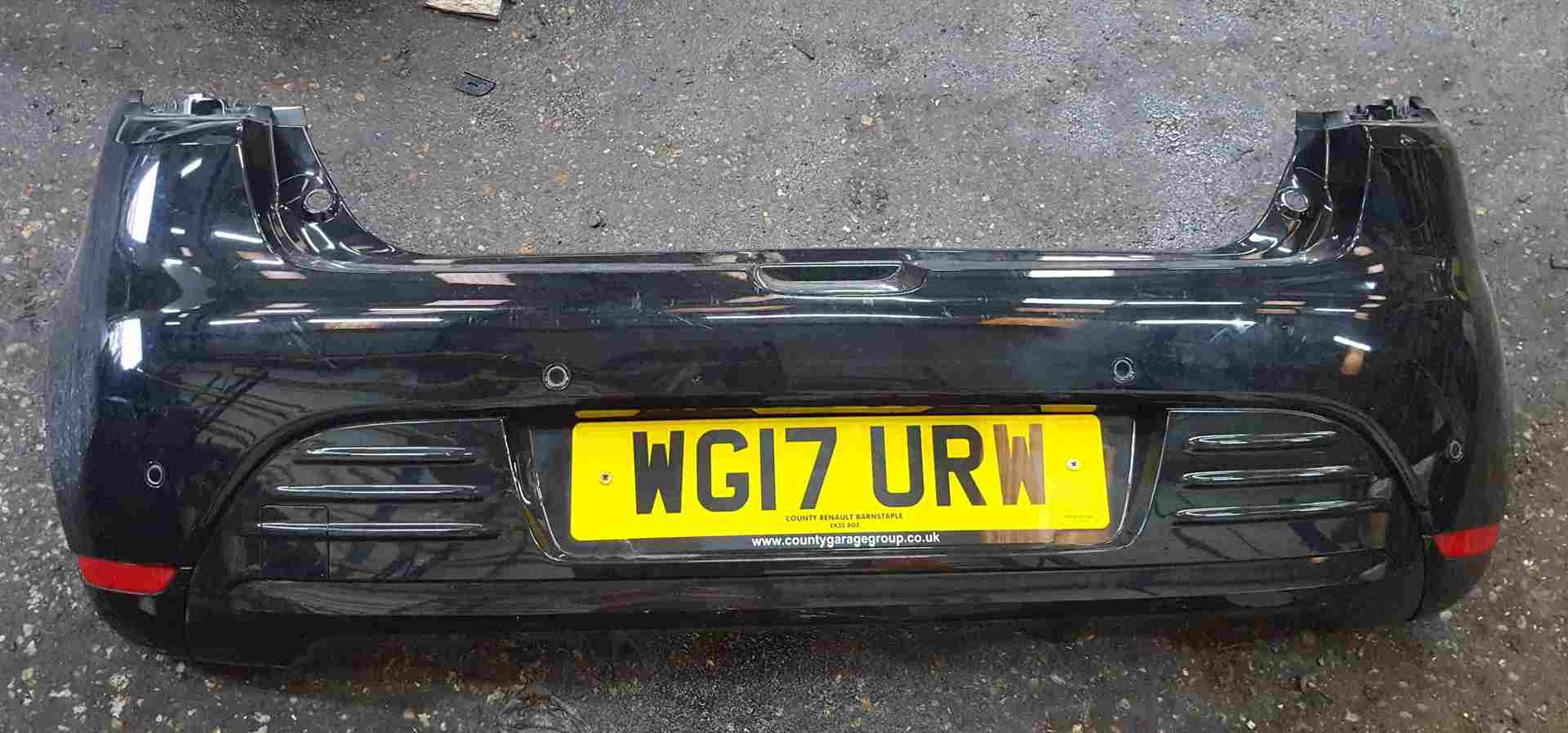 Renault Clio MK4 2013-2019 Rear Bumper Black TEGNE Reversing Sensors