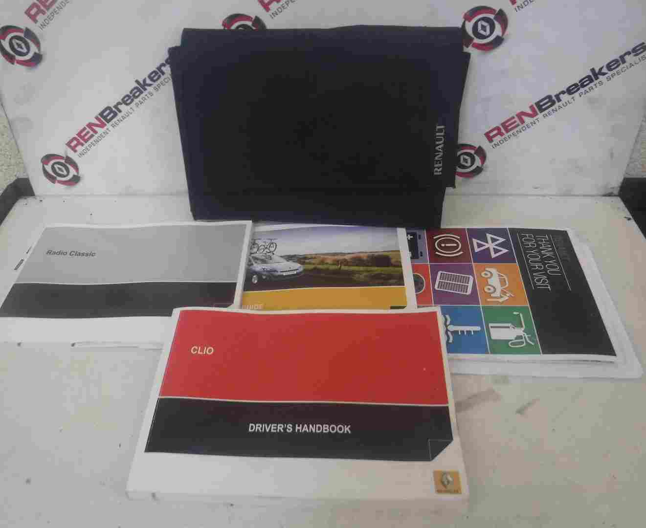 Renault Clio MK4 2013-2018 Document Wallet Handbook + Holder