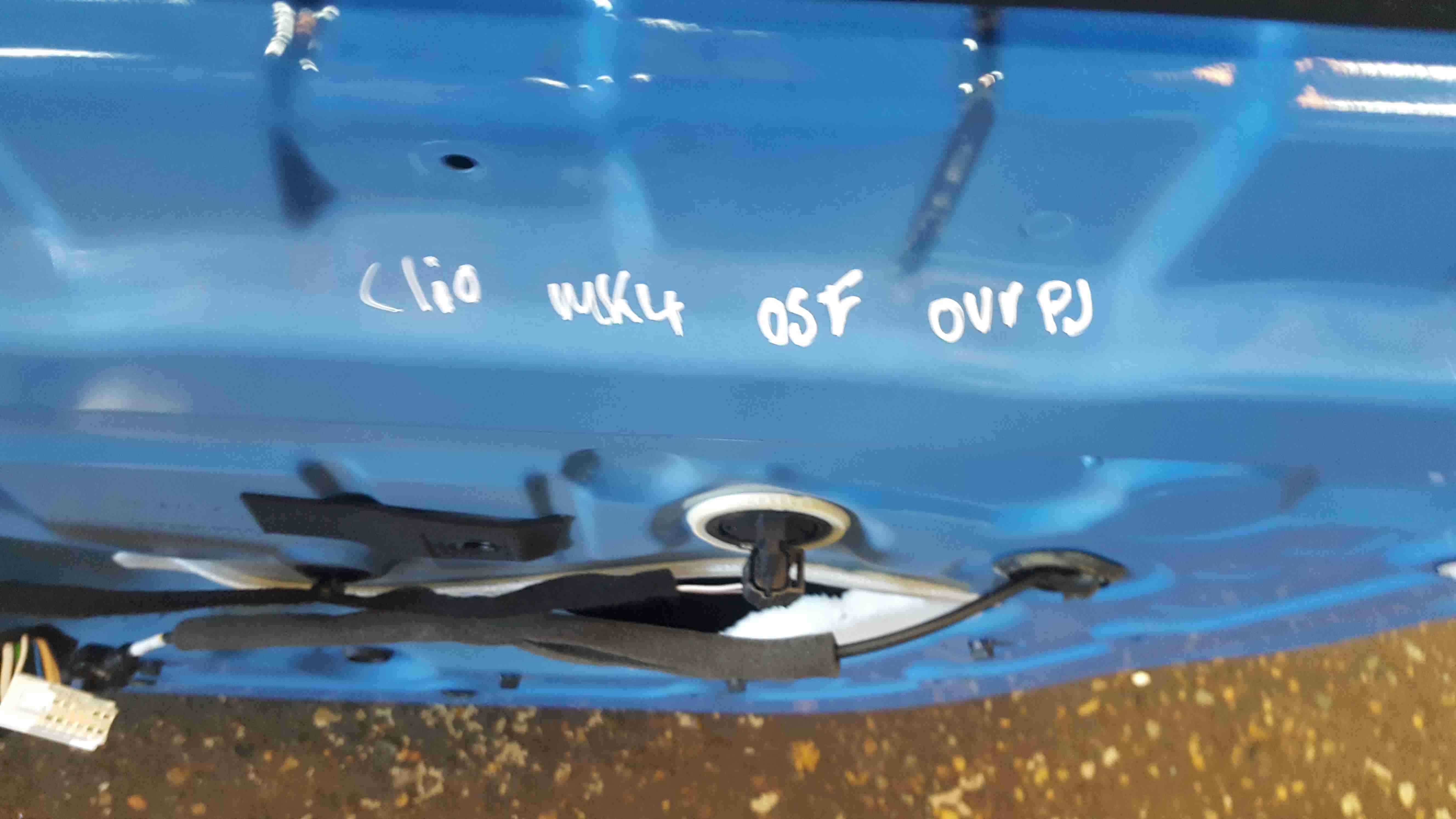 Renault Clio MK4 2013-2018 Drivers OSF Front Door Blue OVRPJ