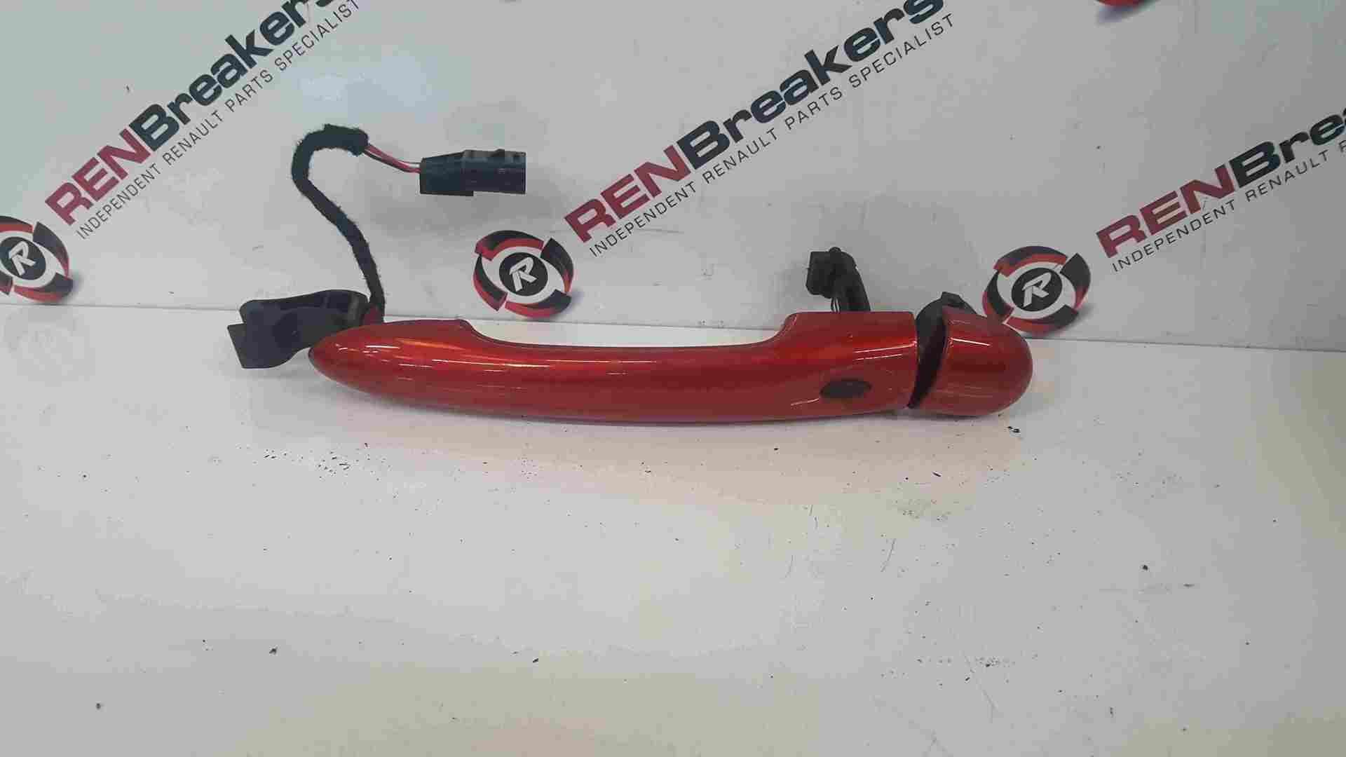Renault Clio MK4 2013-2018 Drivers OSF Front Exterior Handle Red TENNP