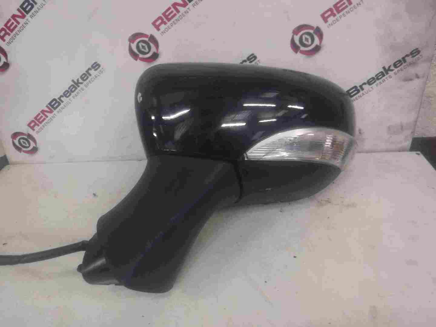 Renault Clio MK4 2013-2018 Passenger Ns Wing Mirror Black Tegne Power Fold