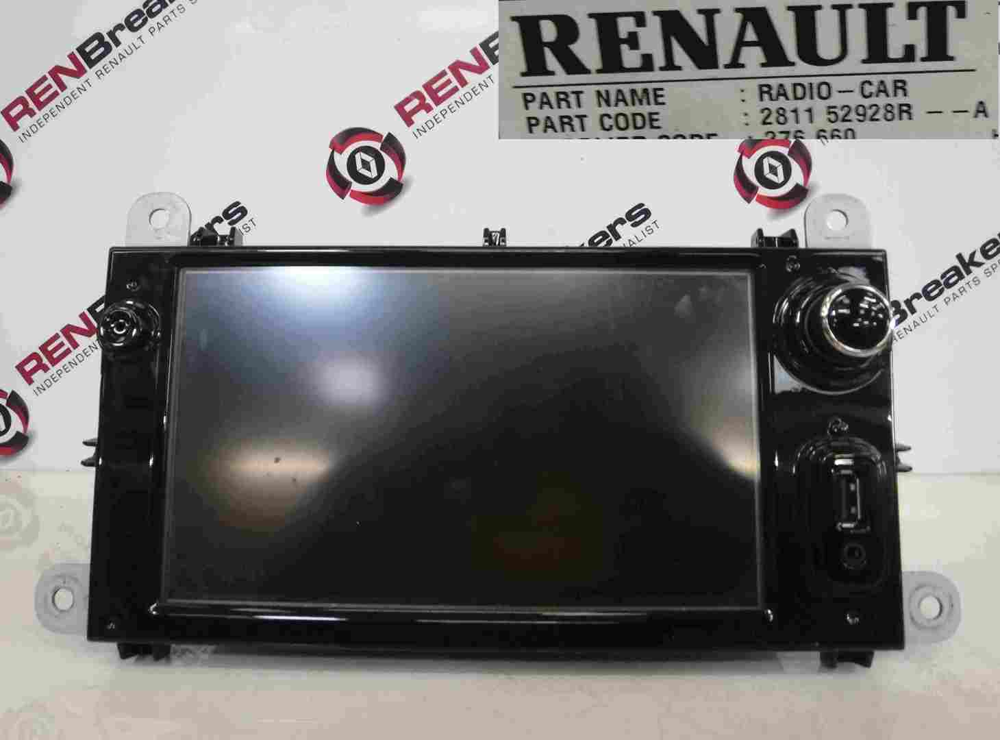 Renault Clio MK4 2013-2018 Sat Nav Radio Stereo AUX USB Screen Navigation