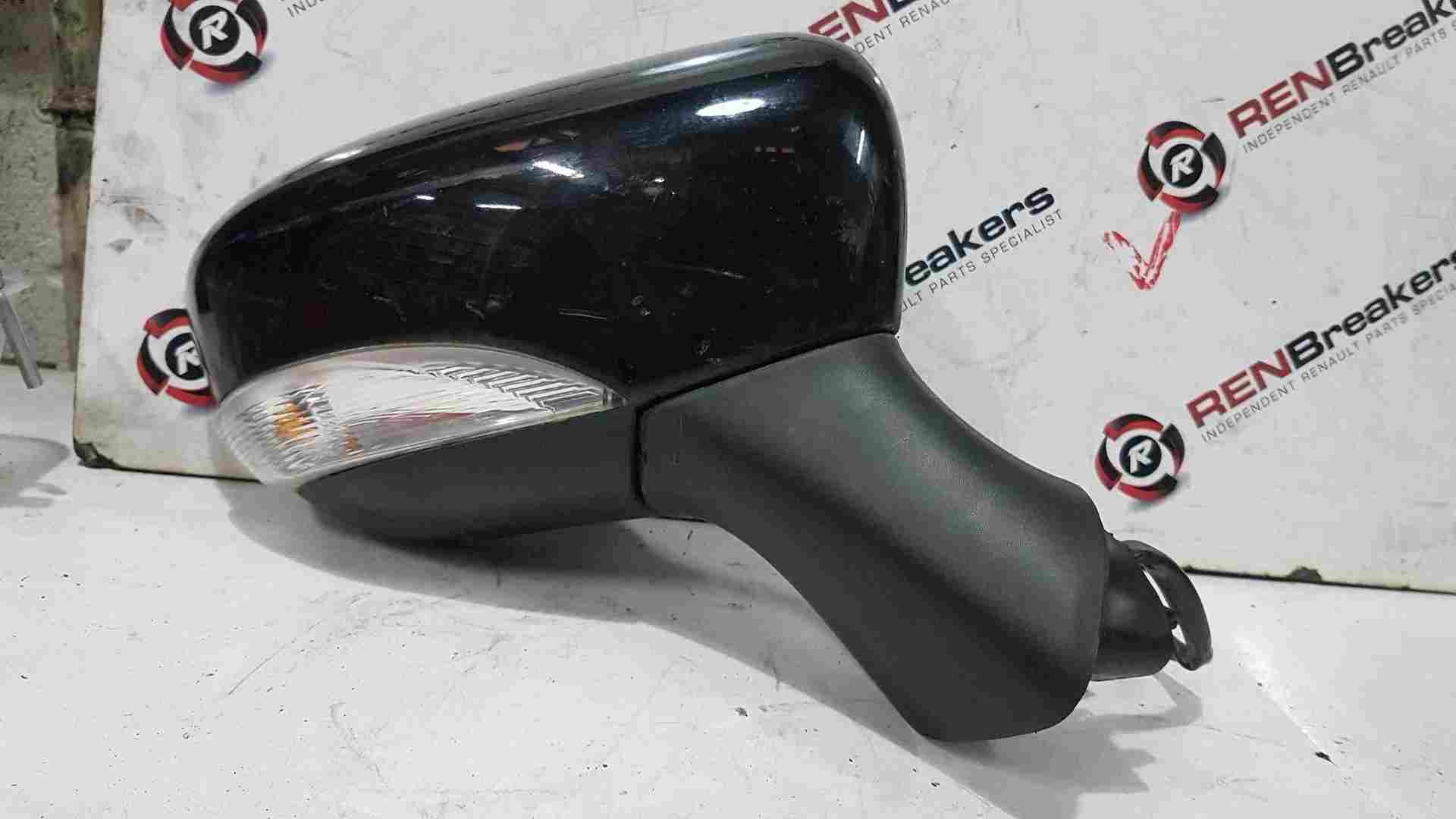 Renault Clio MK4 2013-2019 Drivers Os OSF Wing Mirror Black Tegne marks