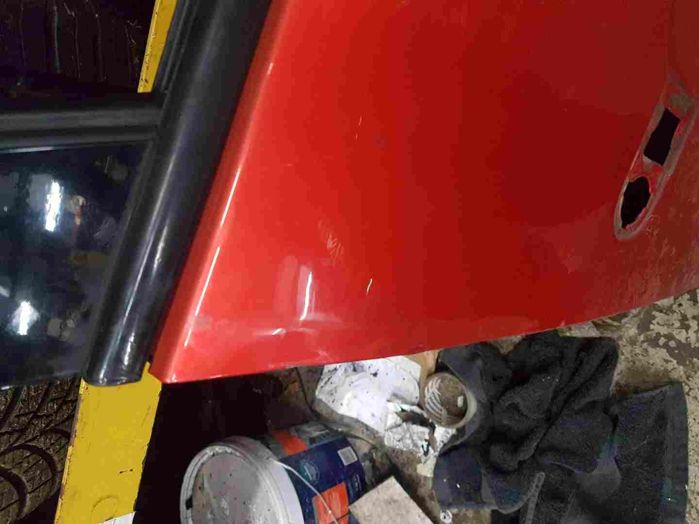 Renault Clio MK4 2013-2019 Drivers OSF Front Door RED Tennp