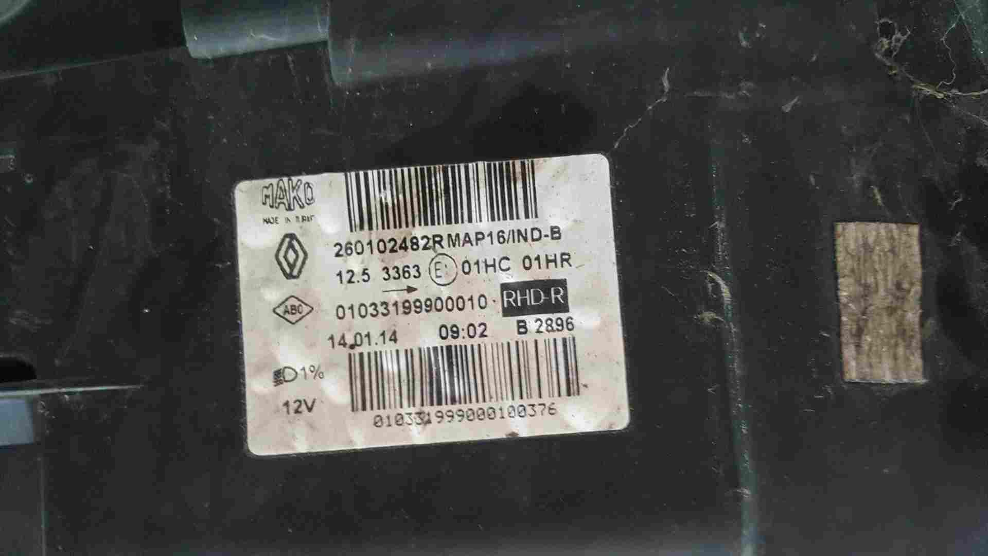 Thumb 4 Renault Clio MK4 2013-2019 Drivers OSF Front Headlight 260102482r