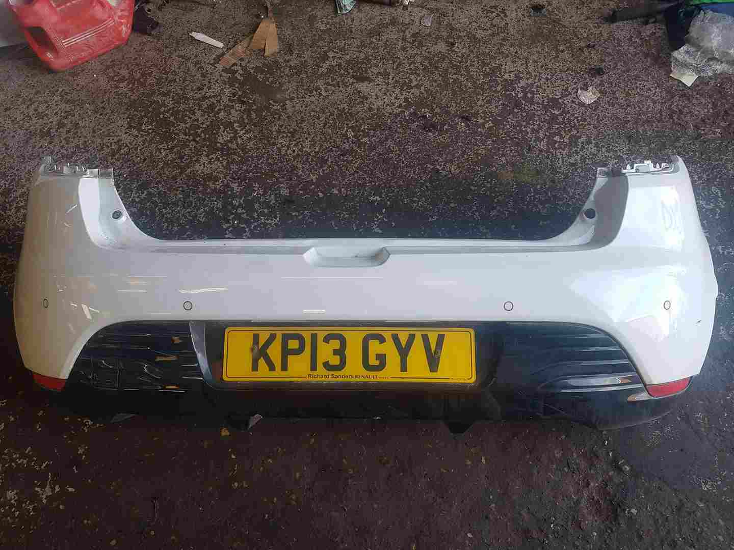 Renault Clio MK4 2013-2019 Rear Bumper White Ov369