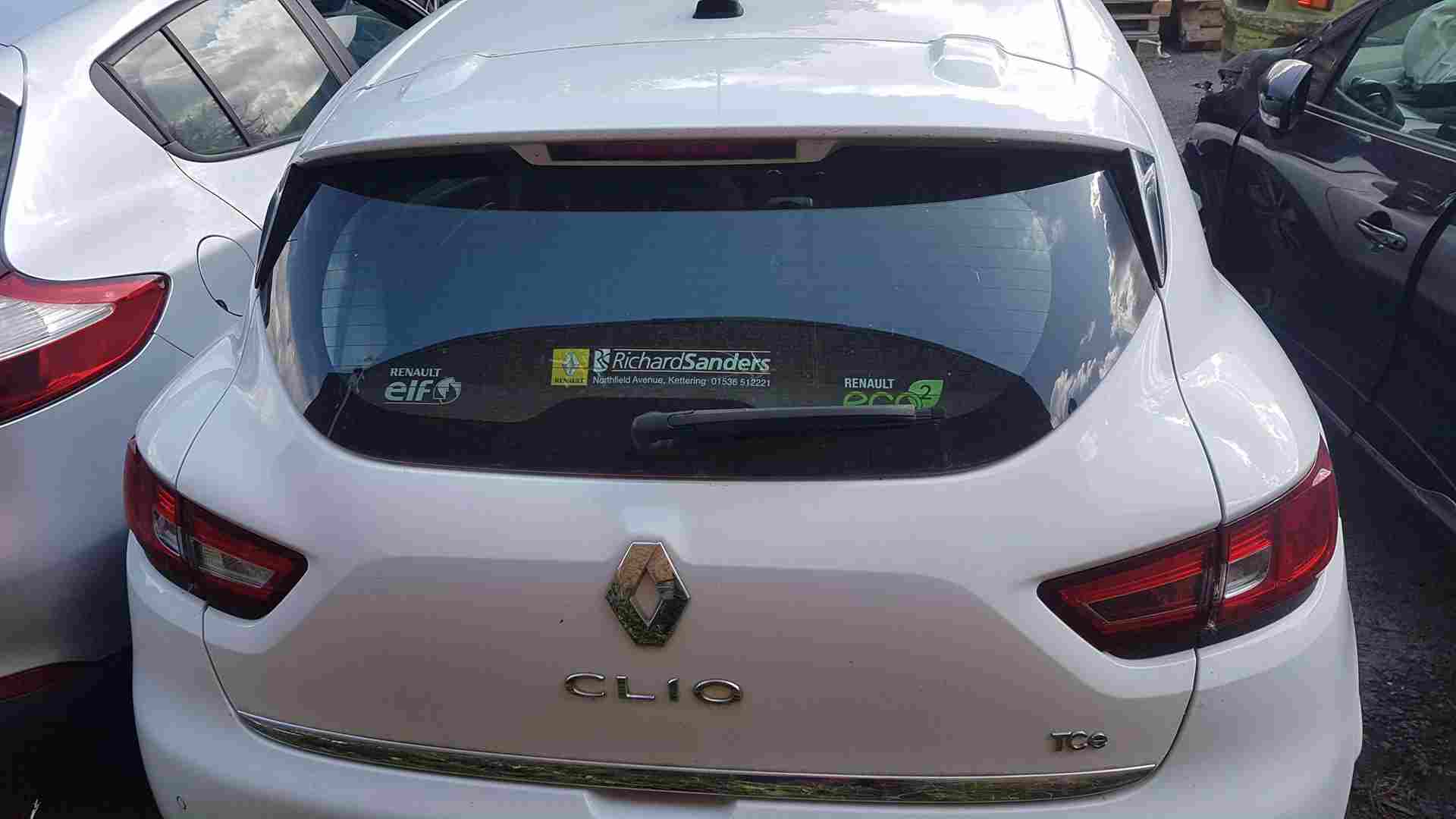 Thumb 4 Renault Clio MK4 2013-2019 Rear Tailgate Boot White Ov369 SILVER STRIP