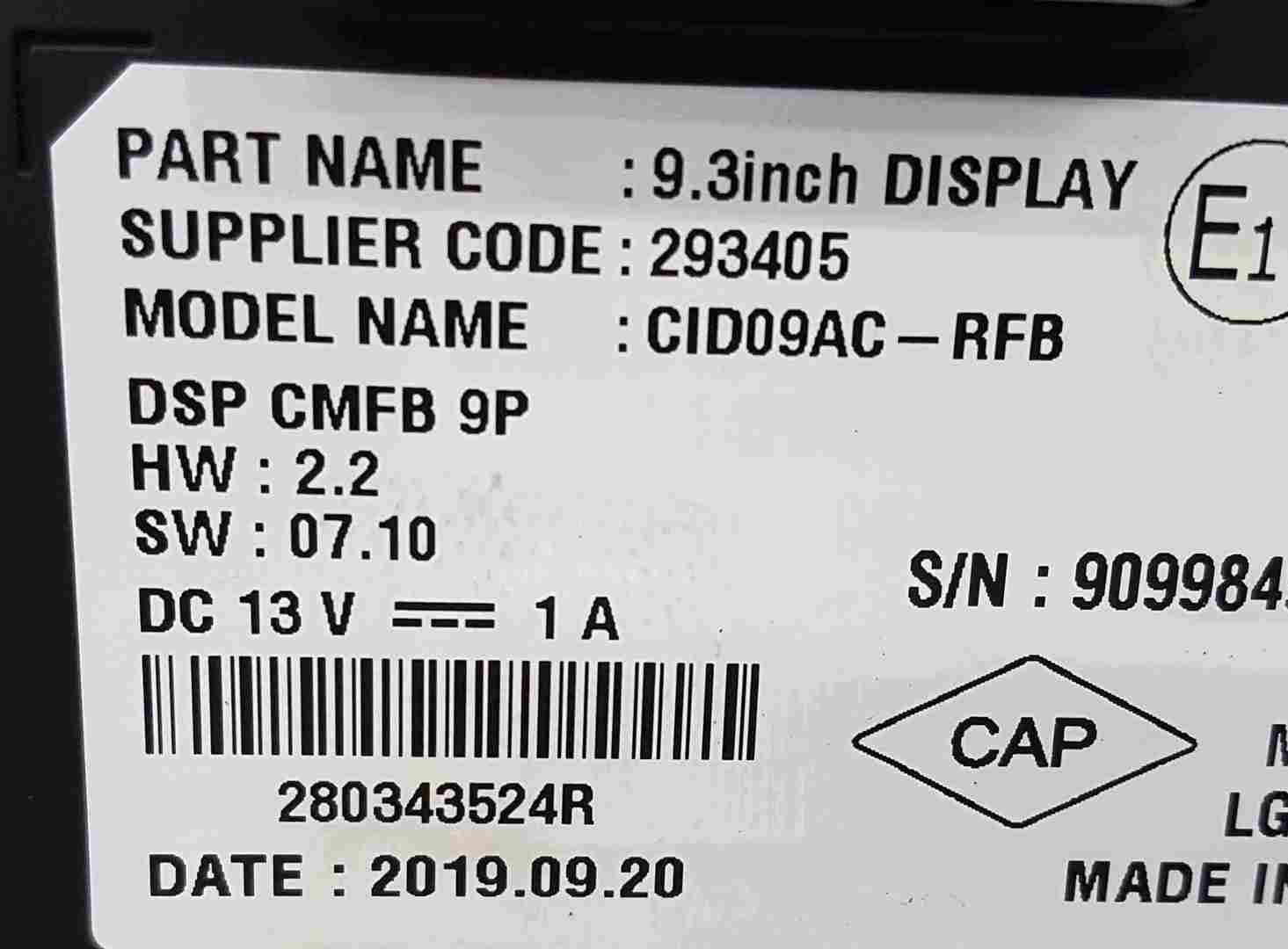 Thumb 2 Renault Clio MK5 2019-2021 Sat Nav Navigation Screen Display Unit 280343524R