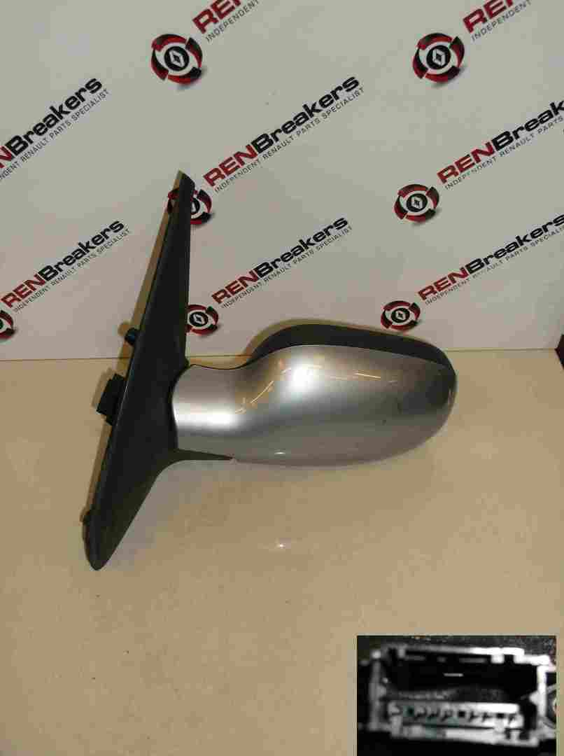 Renault Clio Sport 2001-2006 172 Passenger NS Wing Mirror Silver MV640