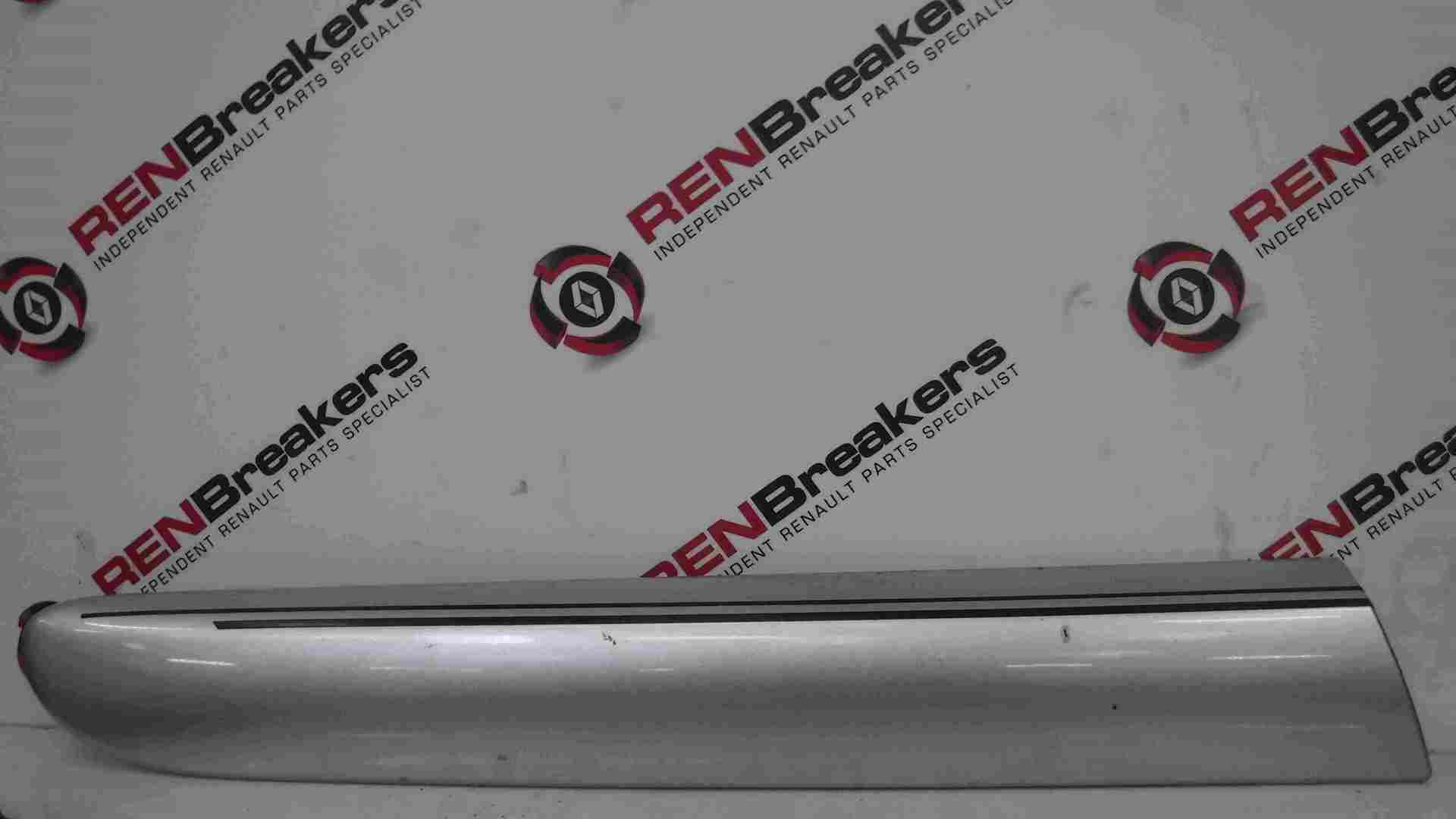 Renault Clio Sport 2001-2006 Drivers OSR Rear Door Moulding Trim Silver 647