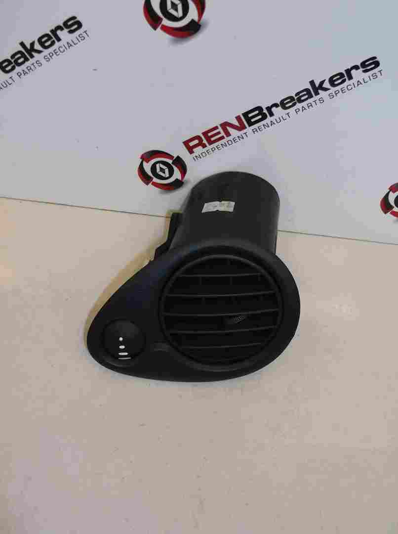 Renault Clio 2005-2009 Drivers OS Dashboard Air Vent Black