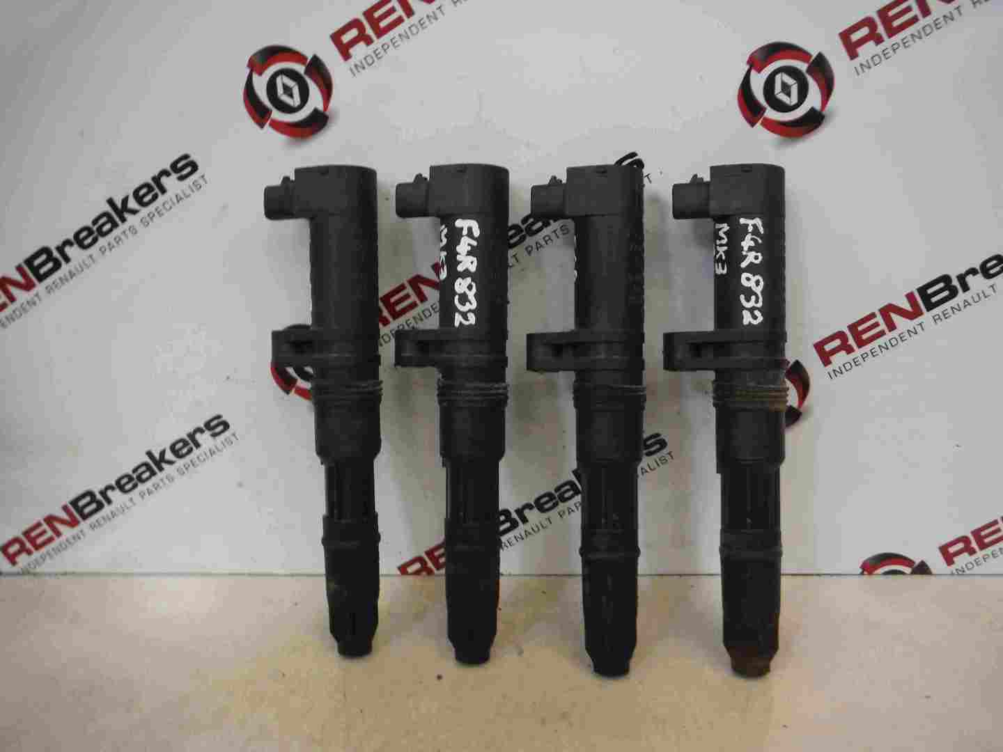 Renault Clio Sport 2005-2012 197 200 2009-2012 2.0 16v Pencil Coil Pack Set X4