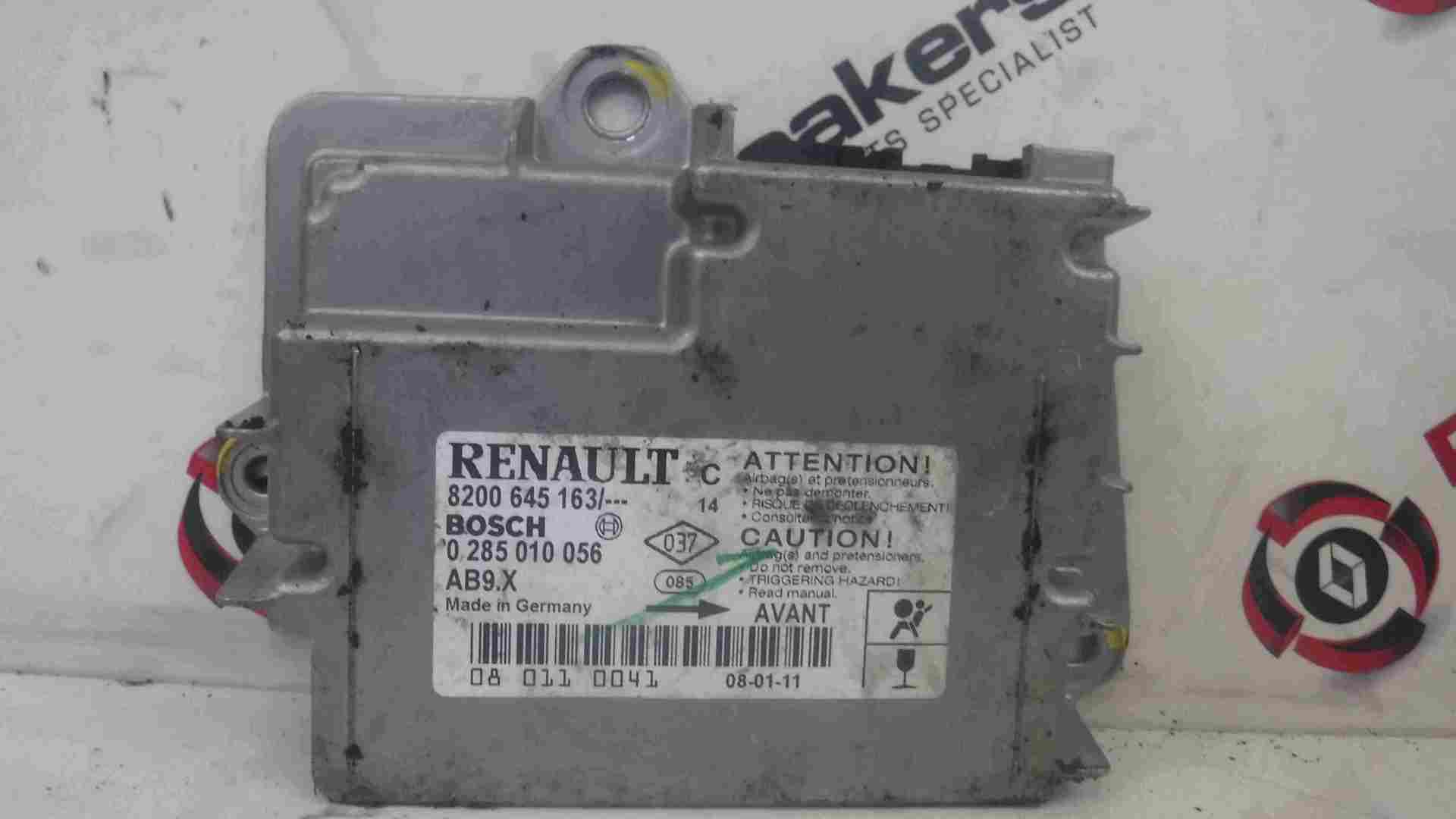 Renault Clio Sport 2005-2012 197 Airbag ECU Module Computer 8200645163