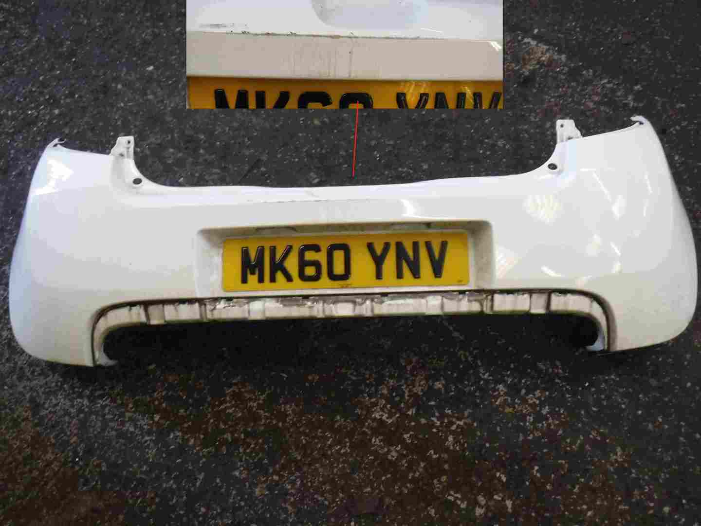 Renault Clio Sport 2005-2012 200 197 Rear Bumper White