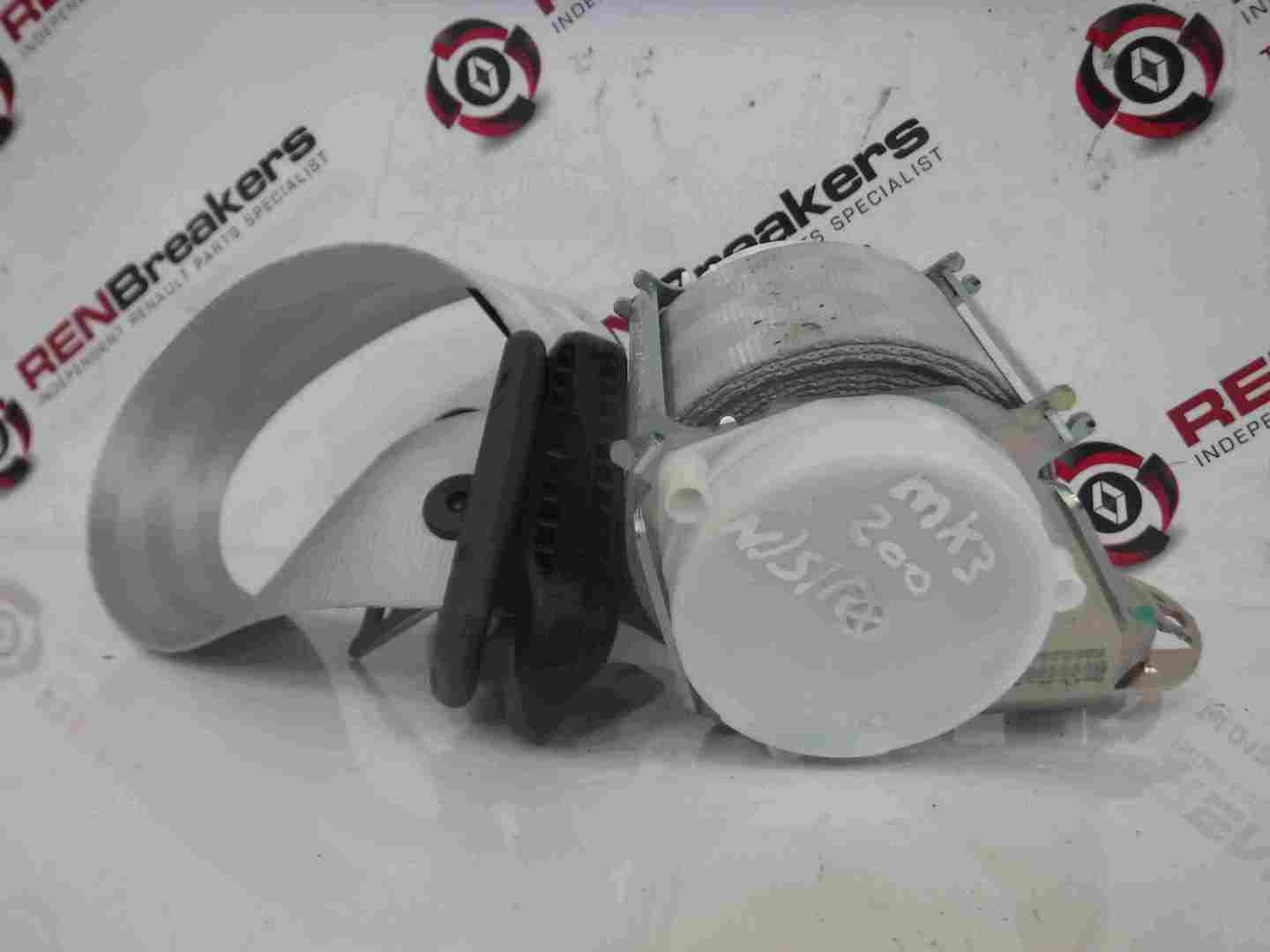 Renault Clio Sport 2009-2012 197 200 Passenger NSR Rear Seat Belt Silver A 