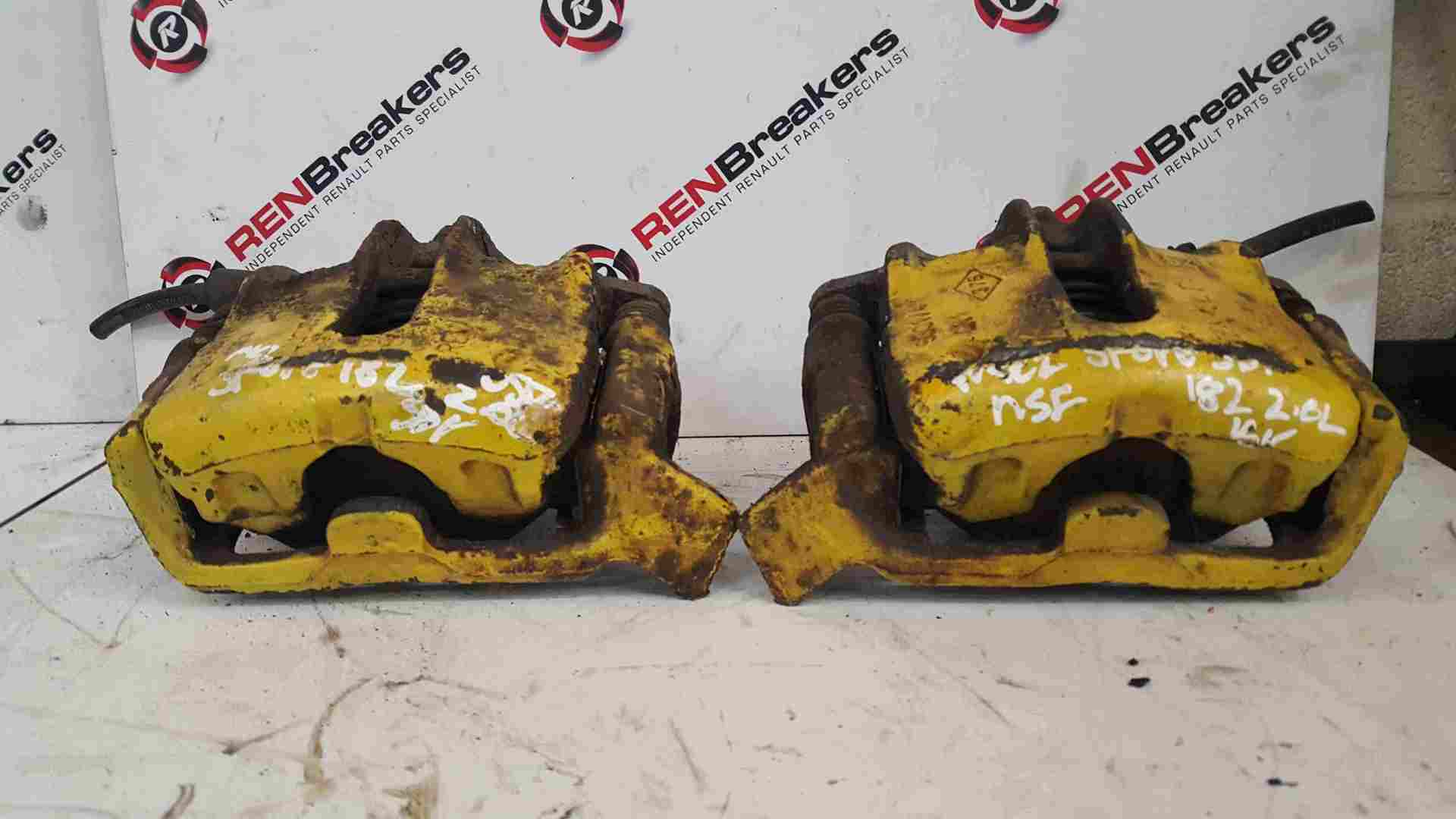 Thumb 3 Renault Clio Sport MK2 2001-2006 172 182 Trophy Front Brake Calipers Pair Yellow